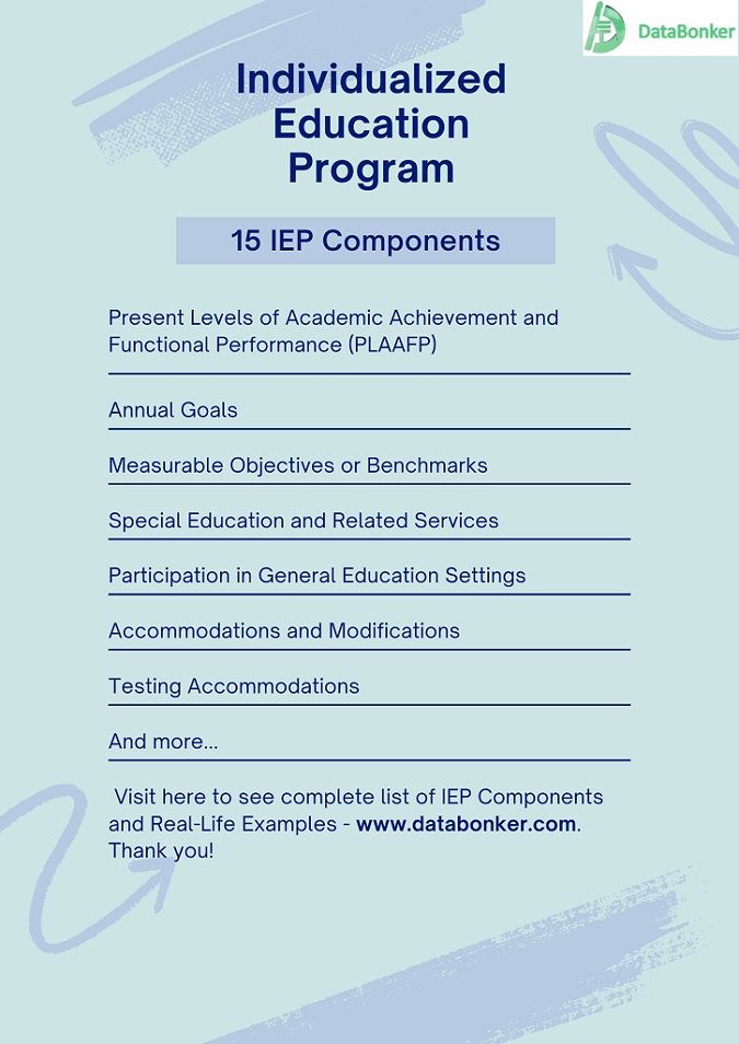 Individualized Education Program: IEP Components