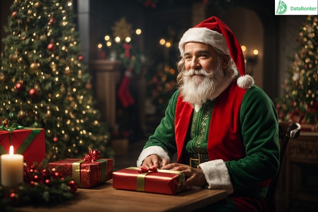 A professional Santa Claus as a Christmas Job